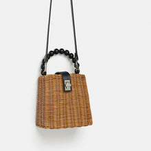 Load image into Gallery viewer, straw box bag women small Tote Bags for Summer 2019