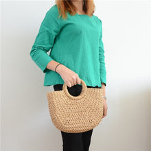 Load image into Gallery viewer, 2019 Summer New beach top handle tote bag for women