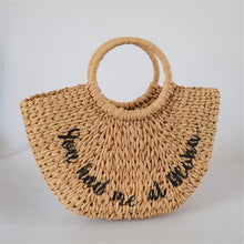 Load image into Gallery viewer, 2019 Summer New beach top handle tote bag for women